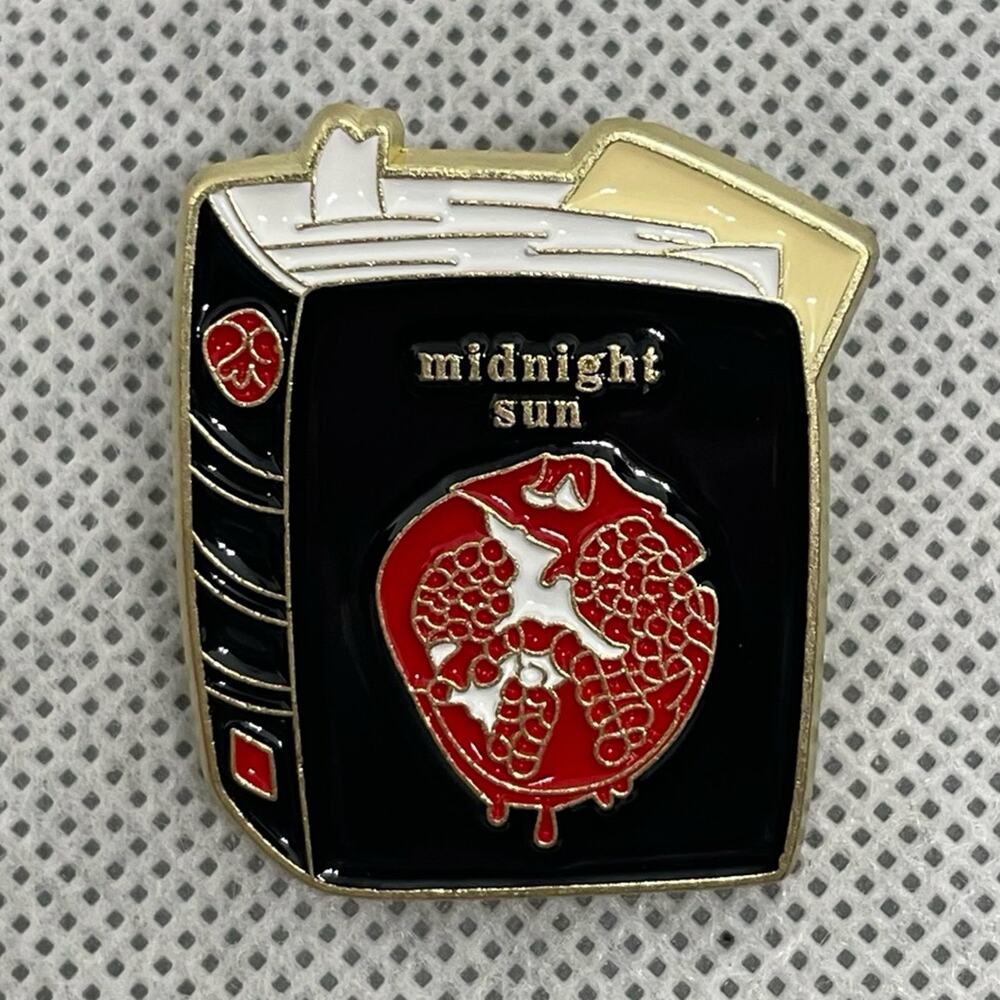 Midnight Sun ~ Twilight Saga Metal Enamel Book Series Pin